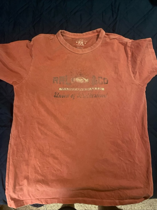 Ralph Lauren Double RL Other - Ralph Lauren Double RL Rust Red Graphic Short Sleeve Tee